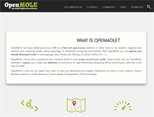 Tablet Screenshot of openmole.org